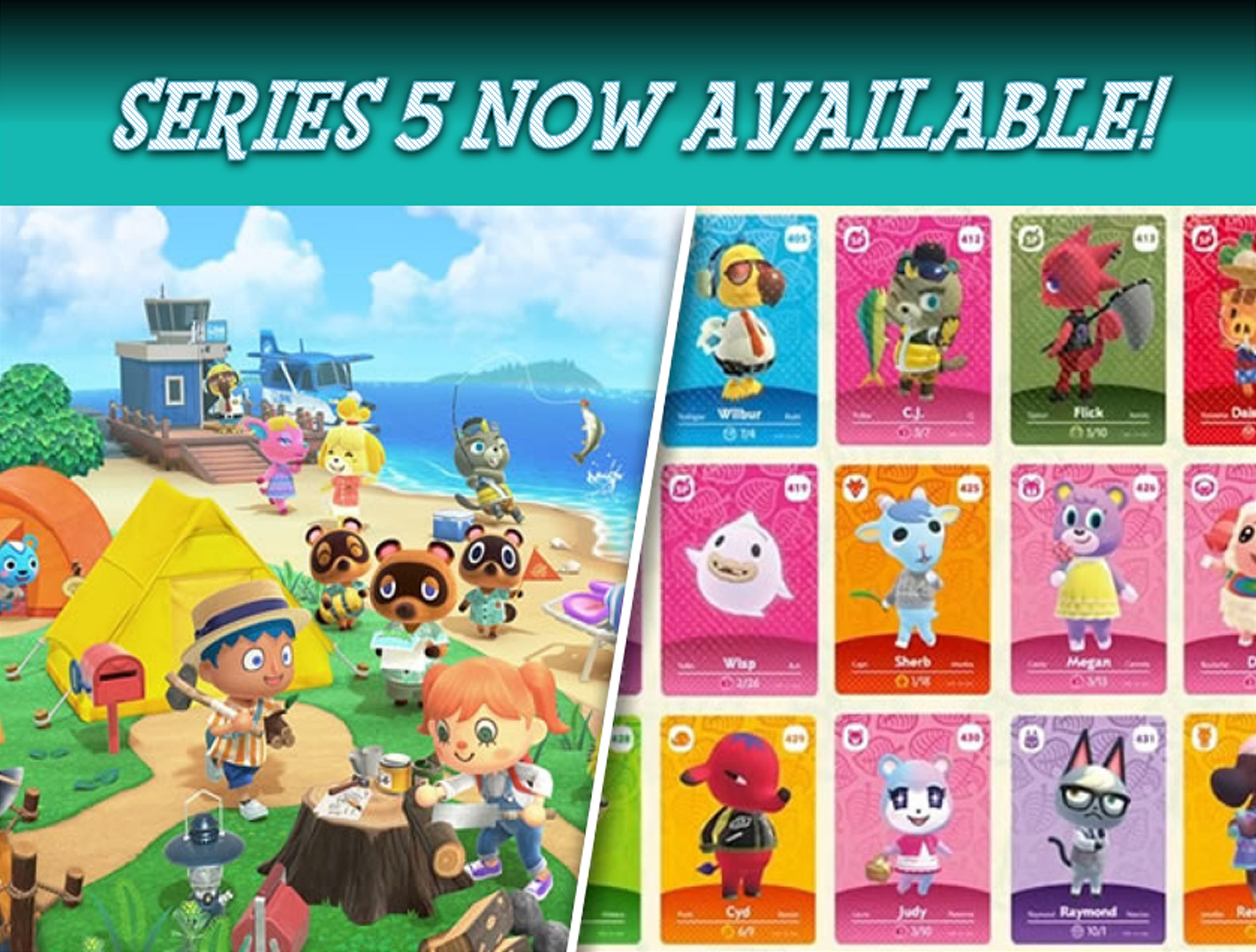 Animal Crossing SERIES 5 Amiibo Cards