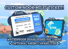 将图片加载到图库查看器,Custom PVC Nook Miles Ticket Card