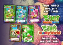 Load image into Gallery viewer, Yarn Yoshi Amiibos - Yoshi's Crafted / Woolly World