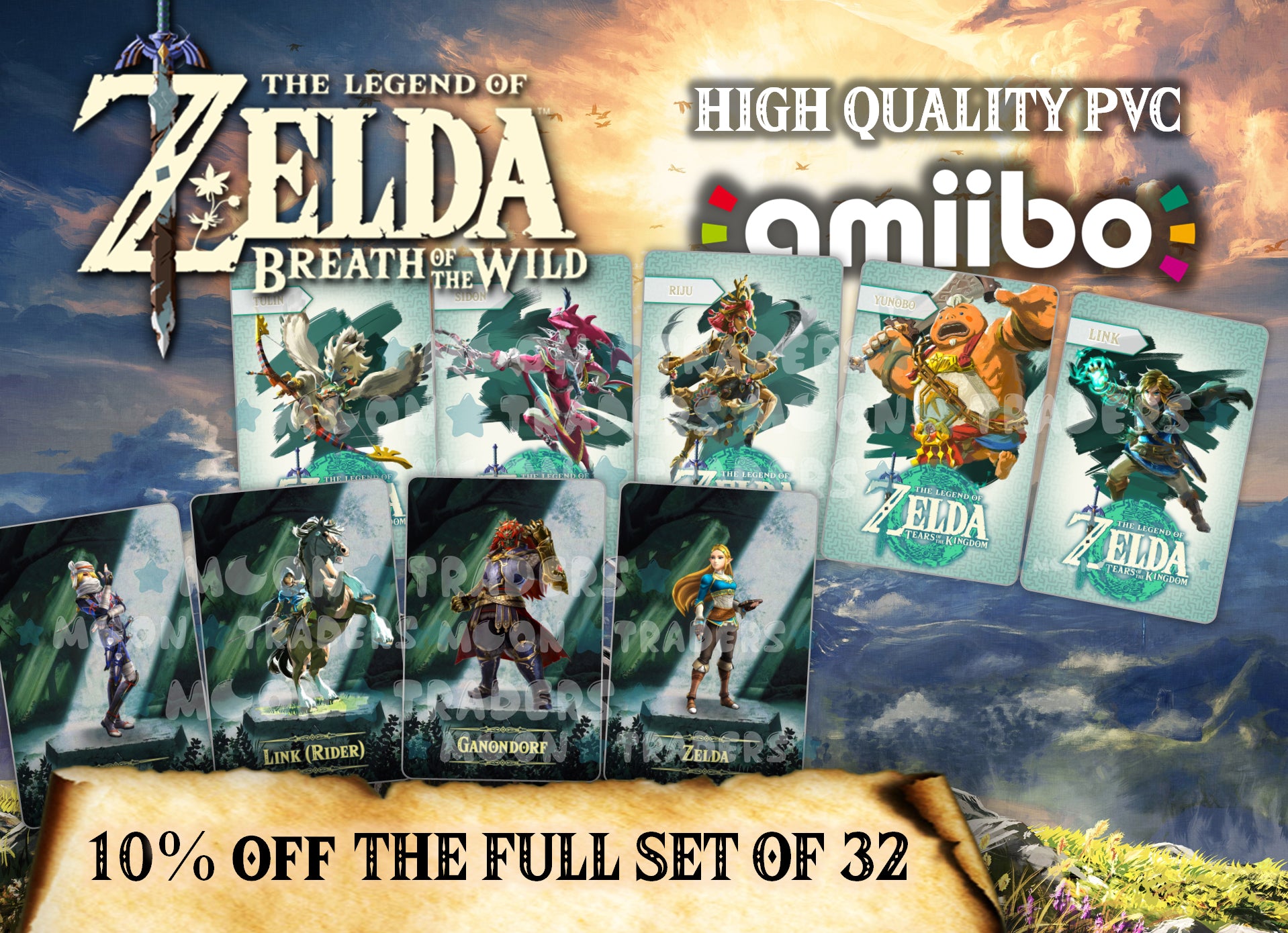 Legend of Zelda: Breath of the Wild Amiibo Cards – ShopMoonTraders