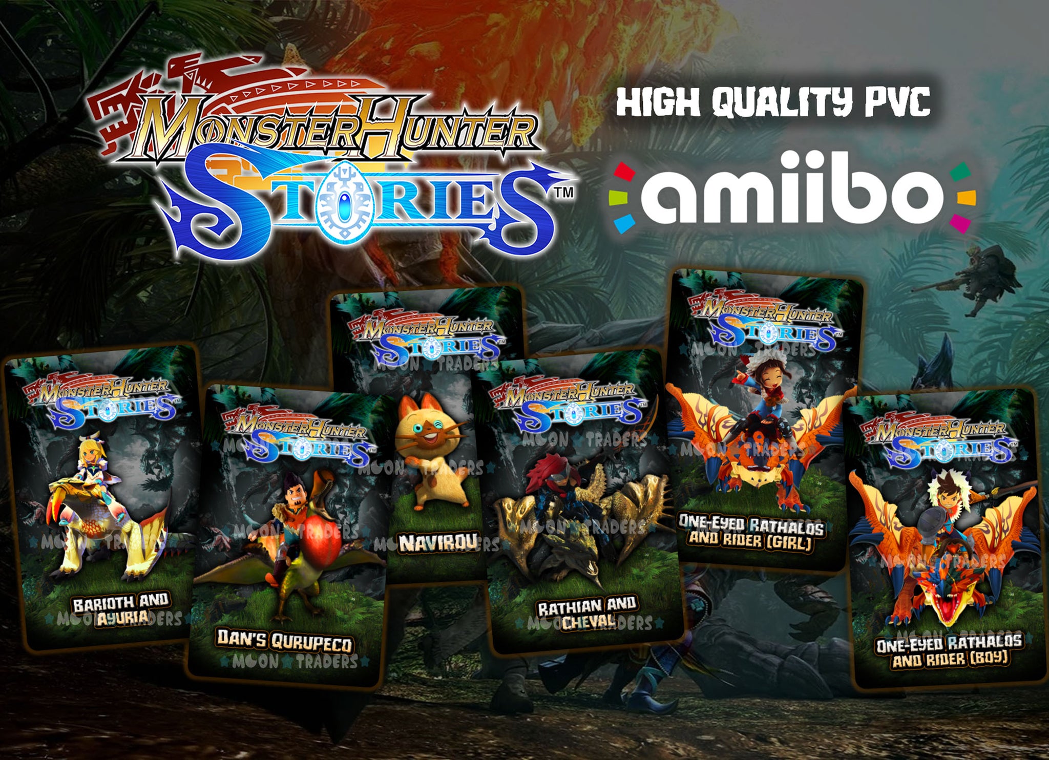 Monster Hunter Stories Amiibo 完全なセット - テレビゲーム