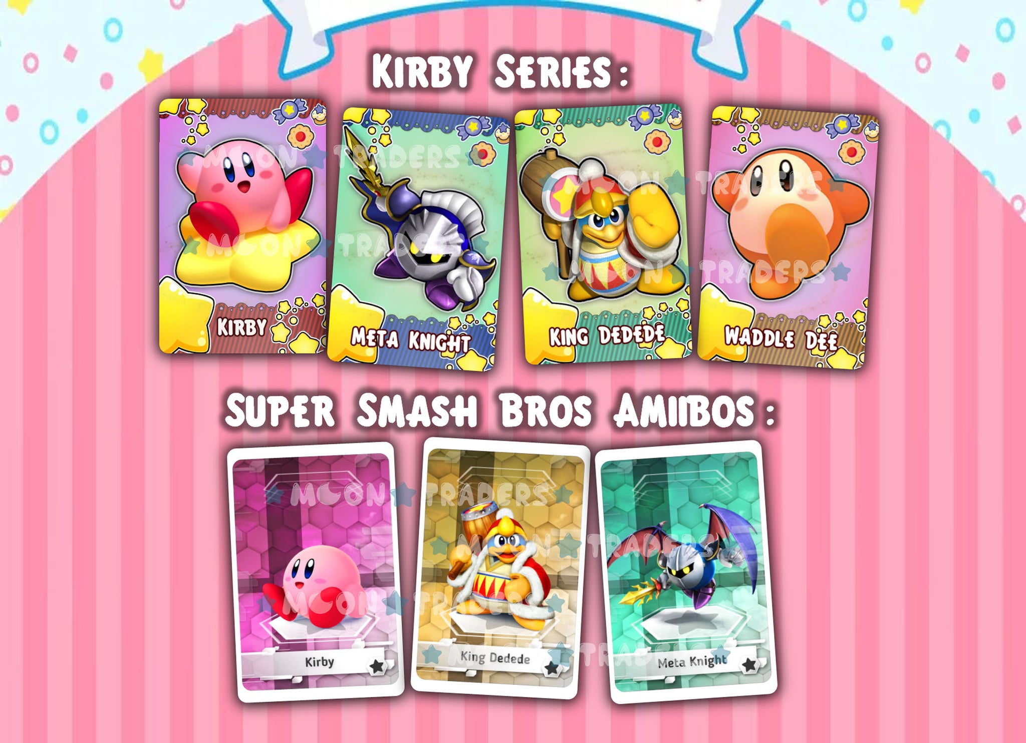 ærme folder Renovering Kirby Series Amiibo Cards – ShopMoonTraders
