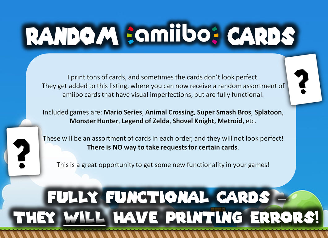 Random Discounted Amiibo Cards