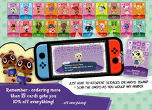 将图片加载到图库查看器，Animal Crossing Amiibo Cards - New Horizons
